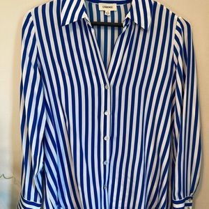 L’AGENCE Brielle Striped Silk Blouse